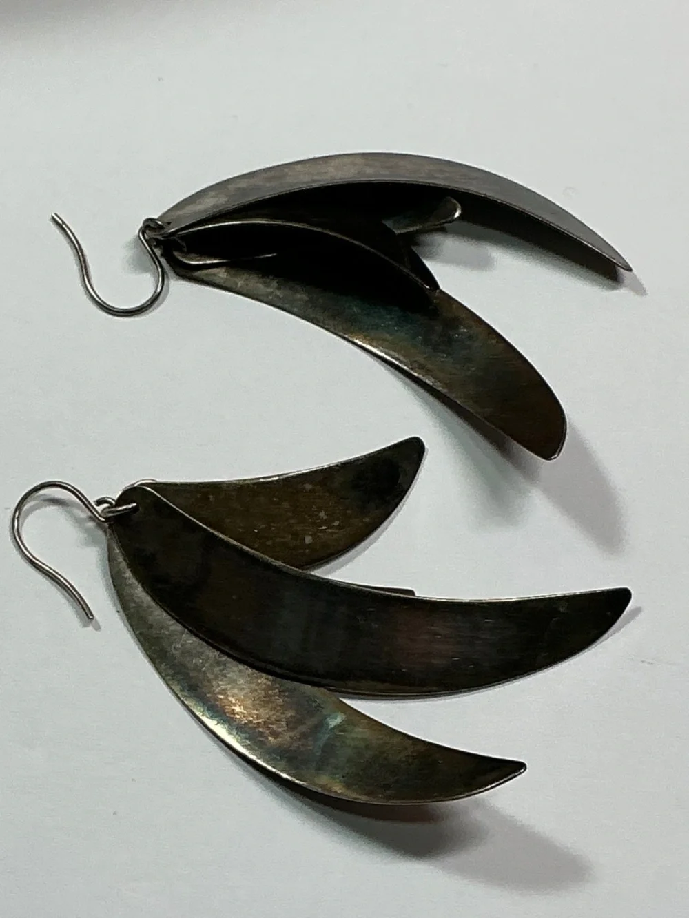 RLM Studio Curved Sphere Dangle Earrings. 3 inches long